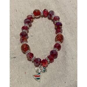 Avon Studio 1886 Happy Holiday Stretch Bracelet Christmas Angel - New In Box